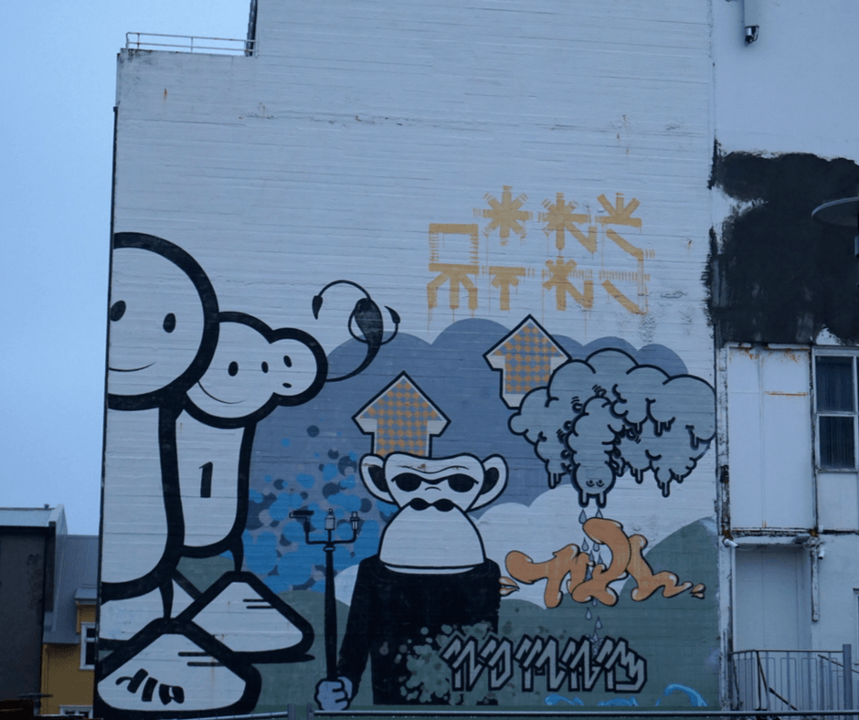 Street Art in Reykjavik Iceland