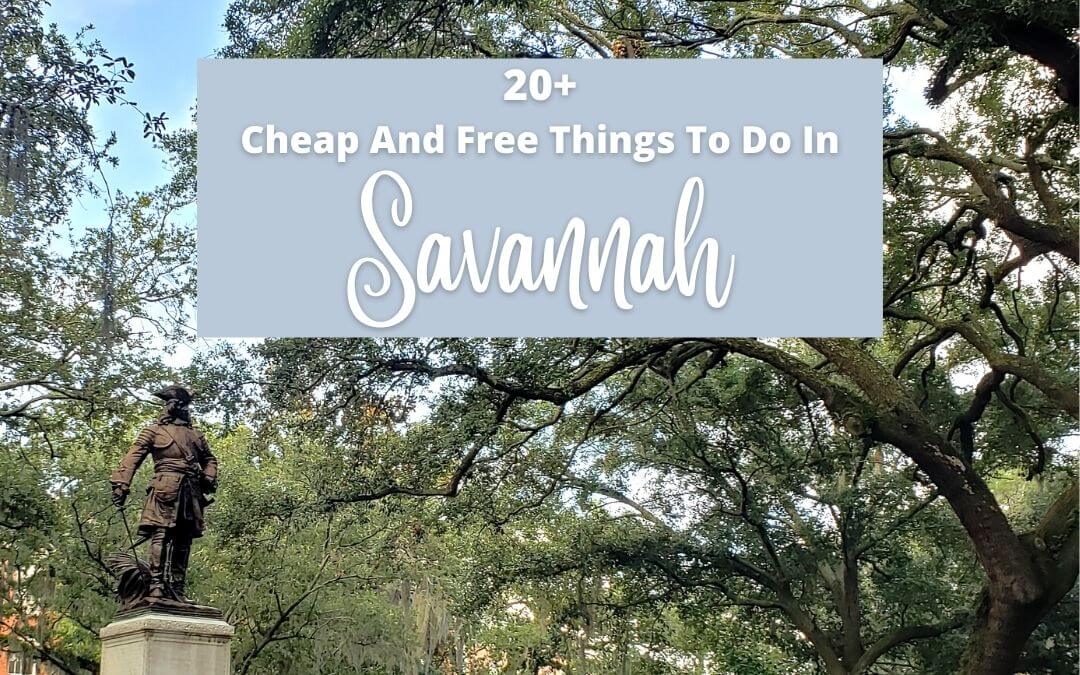 Looking for cheap and free things to do in Savannah, Georgia? We've got you covered! We have over 20 ways to see Savannah on a budget.