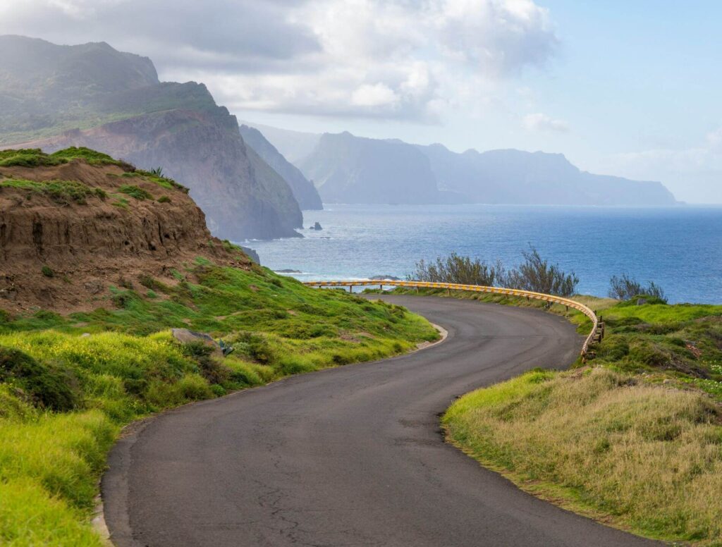 winding road in Madeira