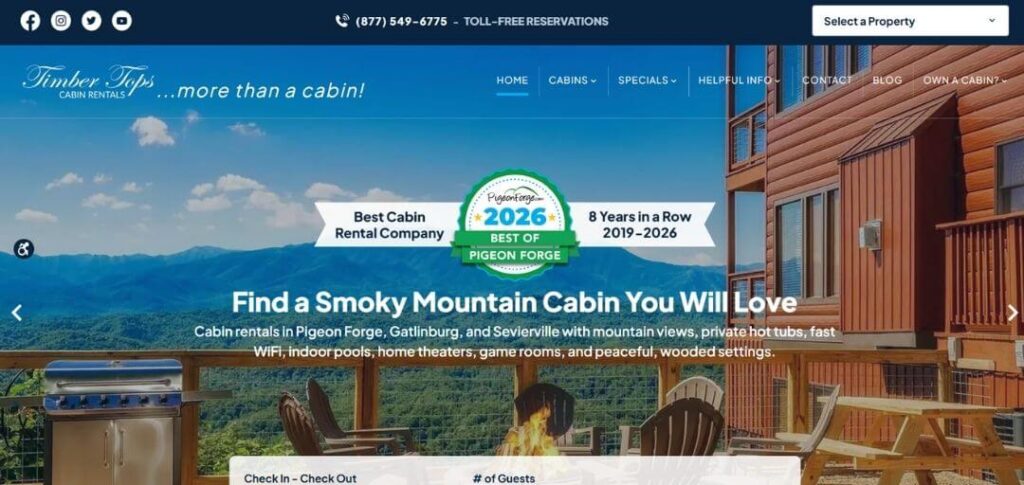 Timber Tops Cabin Rentals