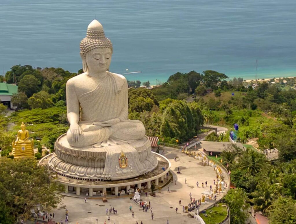 Thai temple from above
